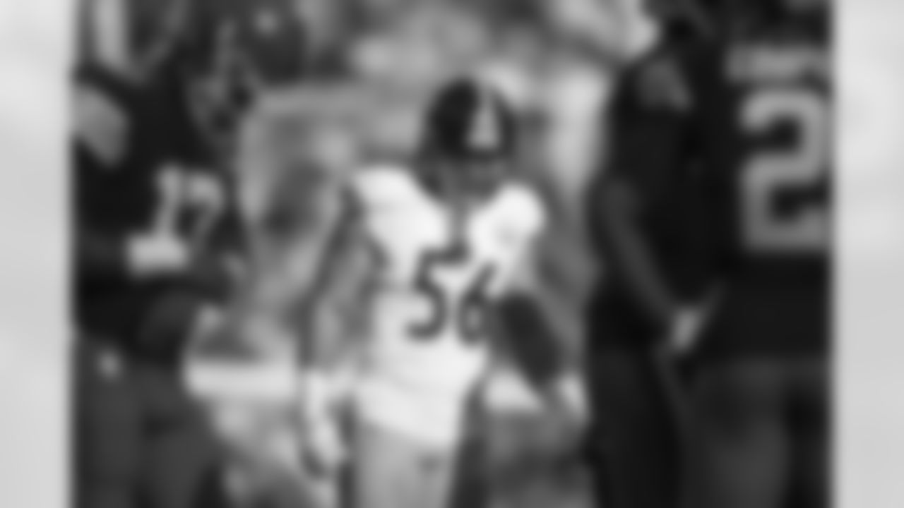 Pittsburgh Steelers linebacker Alex Highsmith (56) during a regular season game between the Pittsburgh Steelers and the Cleveland Browns, Sunday, Nov. 19, 2023 in Cleveland, OH. (Karl Roser / Pittsburgh Steelers)