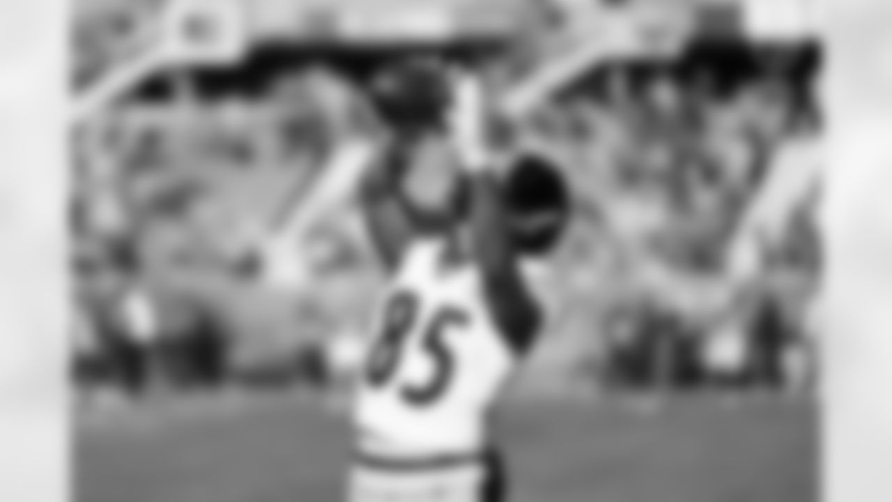 Pittsburgh Steelers wide receiver Ke'Shawn Williams (85) during a regular season game between the Pittsburgh Steelers and the Chicago Bears, Sunday, Nov. 23, 2025 in Chicago, IL. (Karl Roser / Pittsburgh Steelers)