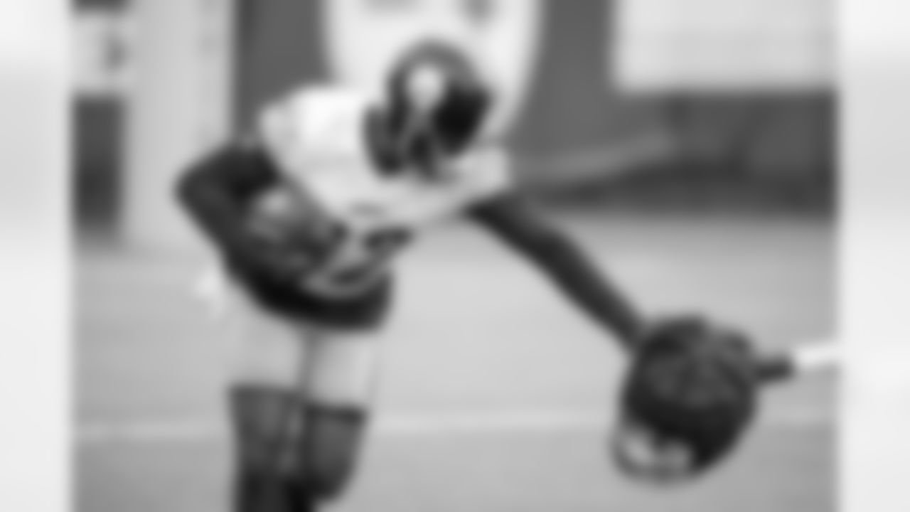 Pittsburgh Steelers wide receiver Cornell Powell (82) during practice at the UPMC Rooney Sports Complex preparing for a Week 13 matchup against the Buffalo Bills, Wednesday, Nov. 26, 2025 in Pittsburgh, PA. (Karl Roser / Pittsburgh Steelers)