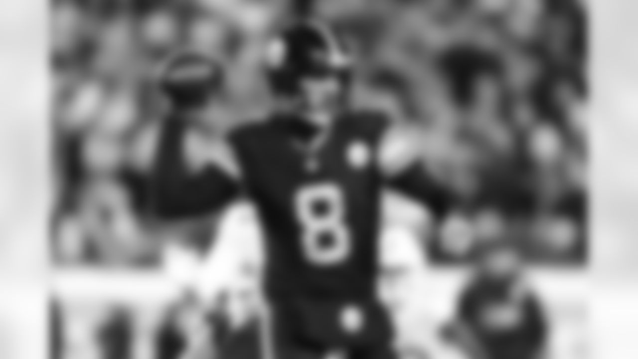 Pittsburgh Steelers quarterback Aaron Rodgers (8) during a regular season game between the Pittsburgh Steelers and the Miami Dolphins, Monday, Dec. 15, 2025 in Pittsburgh, PA. (Karl Roser / Pittsburgh Steelers)