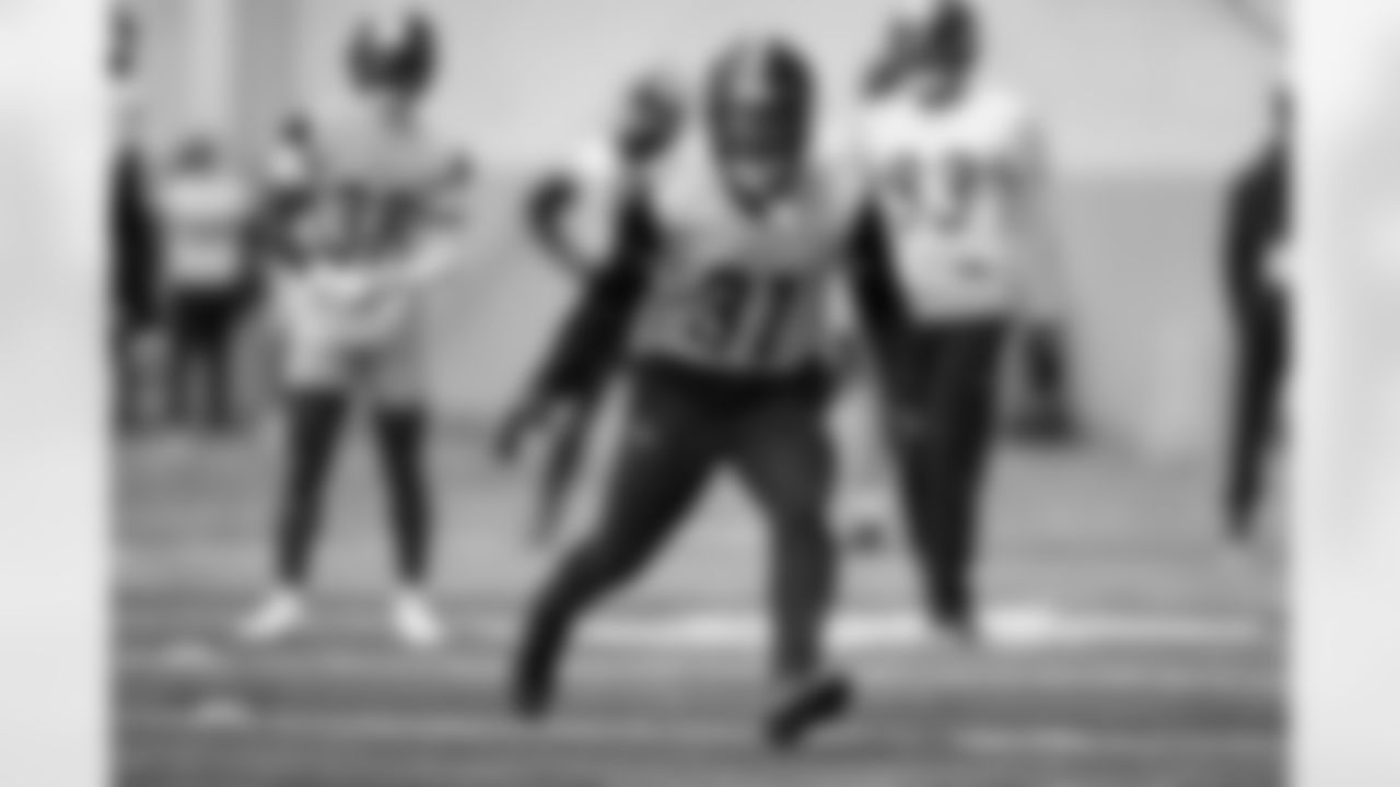 Pittsburgh Steelers defensive back Daequan Hardy (31) during practice at the UPMC Rooney Sports Complex preparing for a Week 17 matchup against the Cleveland Browns, Friday, Dec. 26, 2025 in Pittsburgh, PA. (Karl Roser / Pittsburgh Steelers)