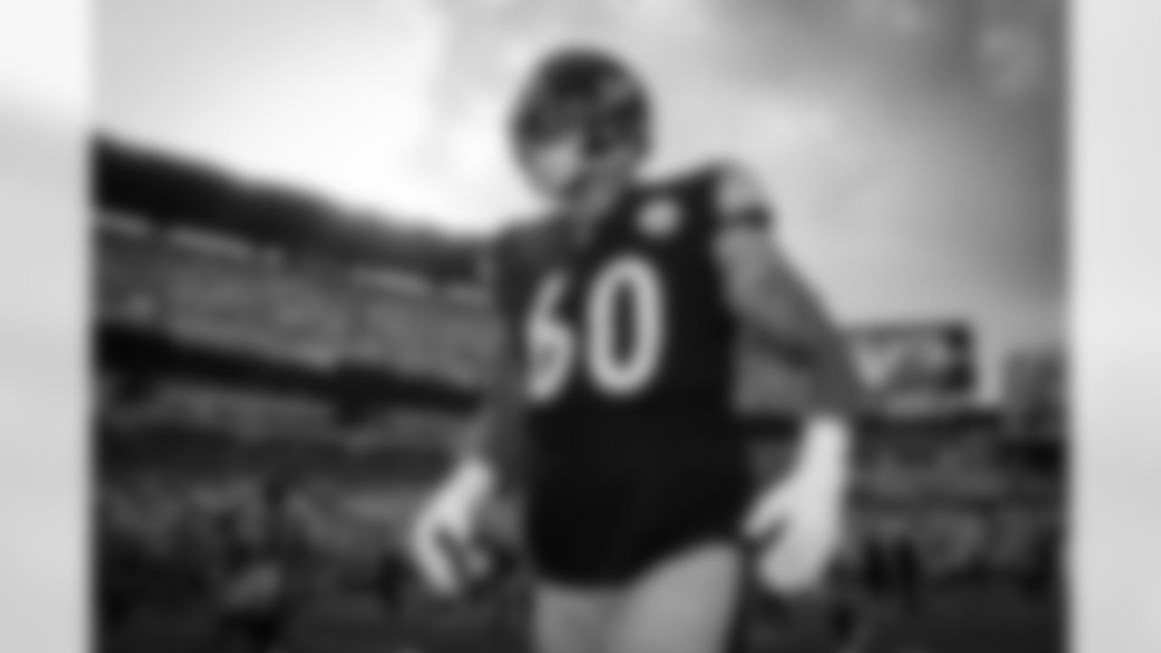 Pittsburgh Steelers offensive tackle Dylan Cook (60) during a preseason game between the Pittsburgh Steelers and the Tampa Bay Buccaneers, Saturday, Aug. 16, 2025 in Pittsburgh, PA. (Karl Roser / Pittsburgh Steelers)