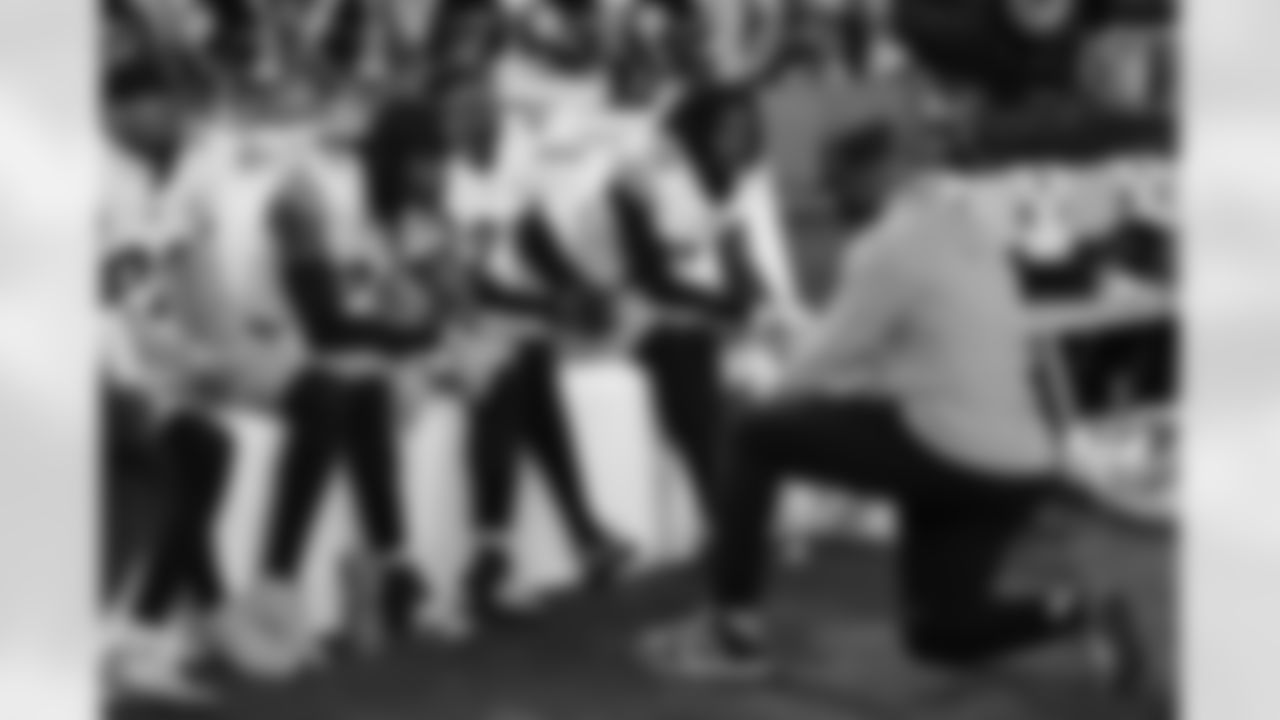 Pittsburgh Steelers safety Kyle Dugger (29) Pittsburgh Steelers defensive back Chuck Clark (21) Pittsburgh Steelers cornerback Brandin Echols (26) during a regular season game between the Pittsburgh Steelers and the Los Angeles Chargers, Sunday, Nov. 9, 2025 in Inglewood, CA. (Karl Roser / Pittsburgh Steelers)