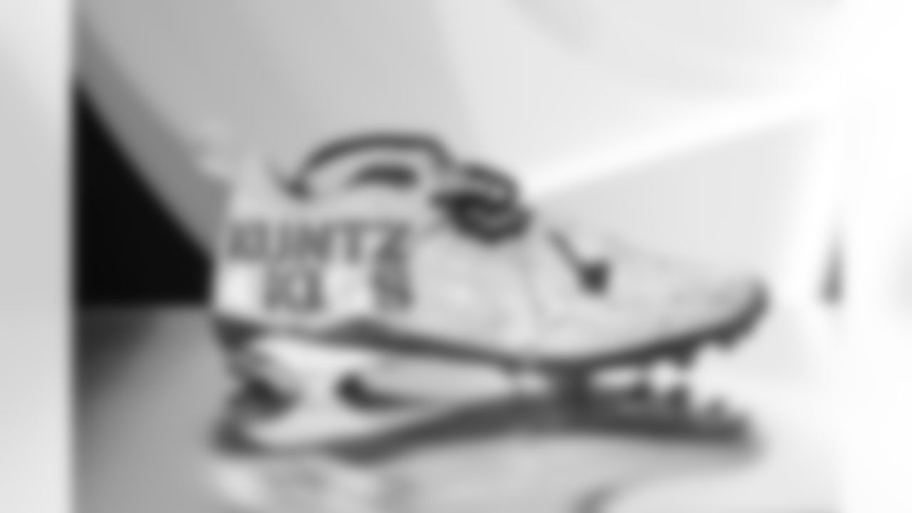 Pittsburgh Steelers long snapper Christian Kuntz (46) will showcase his custom cleats supporting Kuntz4Ki6s during Week 13. (Alysa Rubin / Pittsburgh Steelers)