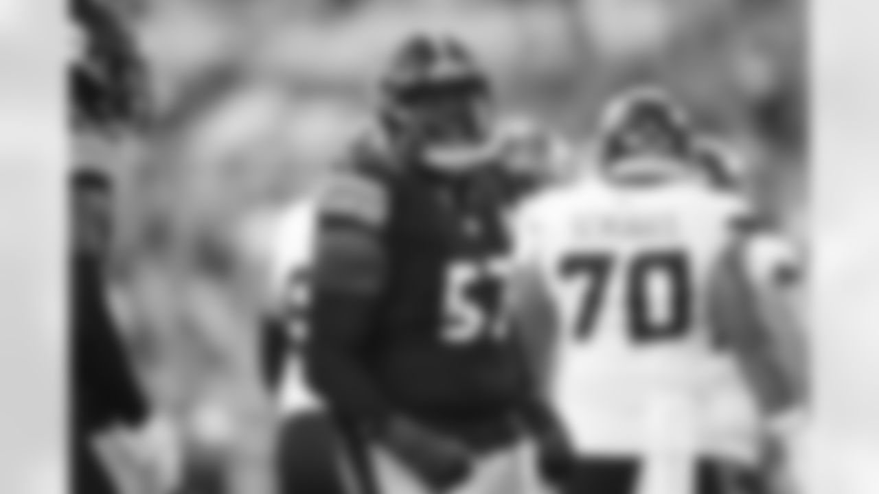 Pittsburgh Steelers defensive tackle Montravius Adams (57) during a preseason game between the Pittsburgh Steelers and the Houston Texans, Friday, Aug. 9, 2024 in Pittsburgh, PA. (Alysa Rubin / Pittsburgh Steelers)
