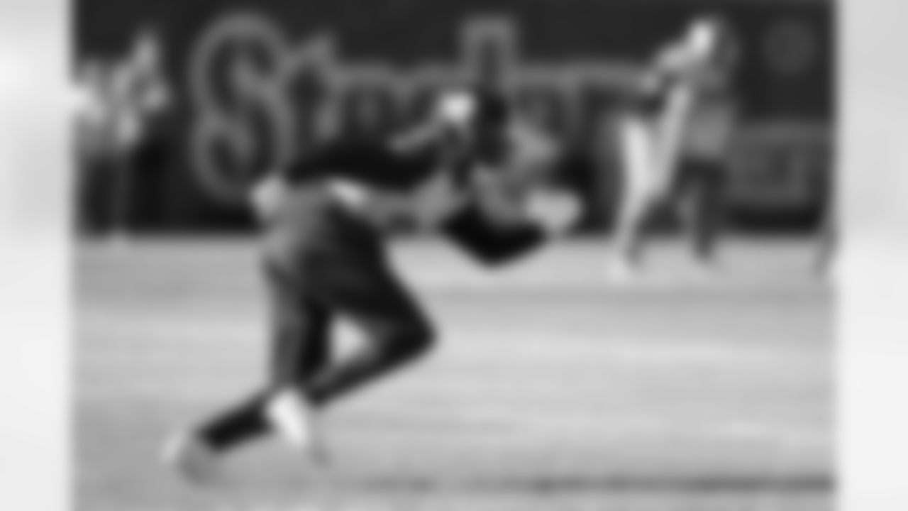 Pittsburgh Steelers safety Juan Thornhill (22) during practice at the UPMC Rooney Sports Complex preparing for a Week 10 matchup against the Los Angeles Chargers, Thursday, Nov. 6, 2025 in Pittsburgh, PA. (Karl Roser / Pittsburgh Steelers)