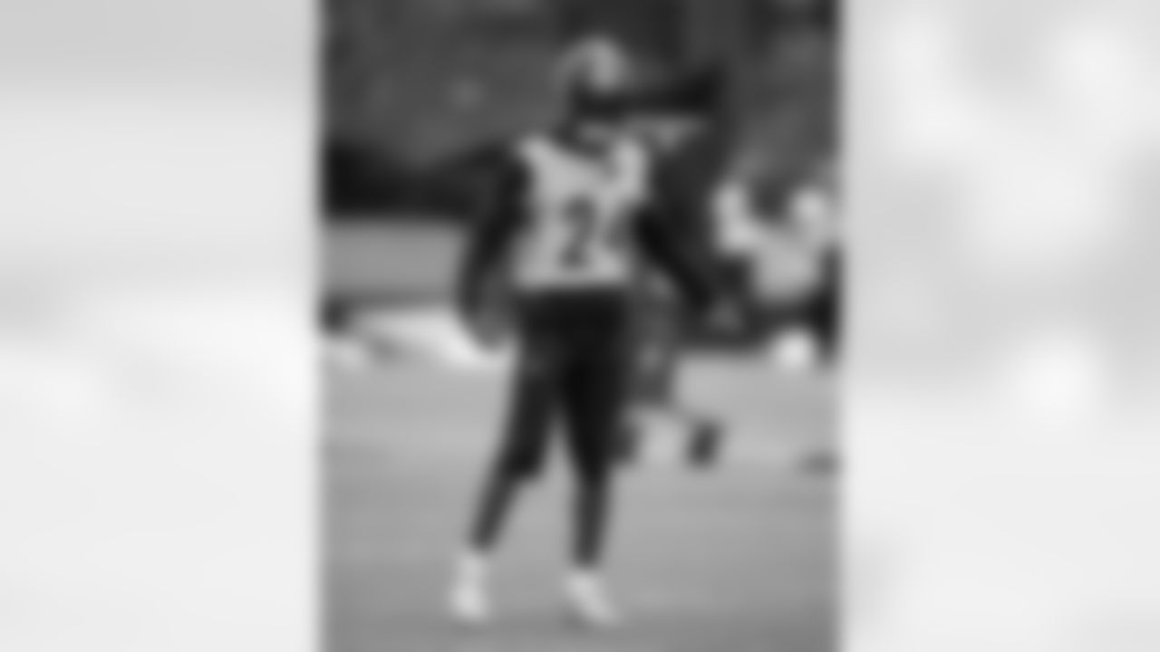 Pittsburgh Steelers cornerback Joey Porter Jr. (24) during practice at the UPMC Rooney Sports Complex preparing for a Wild Card matchup against the Houston Texans, Friday, Jan. 9, 2026 in Pittsburgh, PA. (Karl Roser / Pittsburgh Steelers)