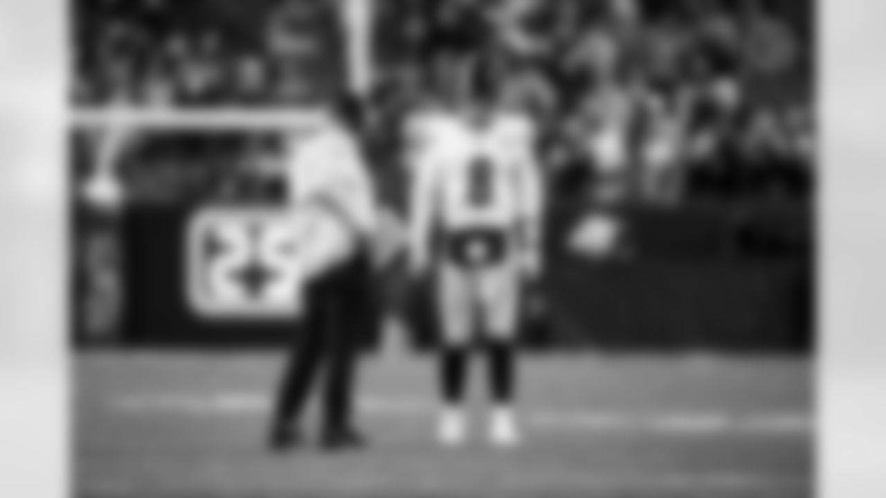 Pittsburgh Steelers quarterback Kenny Pickett (8) and quarterback coach Mike Sullivan during a regular season game between the Pittsburgh Steelers and the Cincinnati Bengals, Sunday, Nov. 26, 2023 in Cincinnati, OH. (Karl Roser / Pittsburgh Steelers)