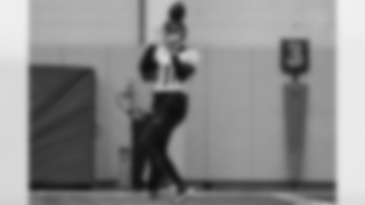 Pittsburgh Steelers wide receiver Marquez Valdes-Scantling (11) during practice at the UPMC Rooney Sports Complex preparing for a Week 16 matchup against the Detroit Lions, Friday, Dec. 19, 2025 in Pittsburgh, PA. (Alysa Rubin / Pittsburgh Steelers)