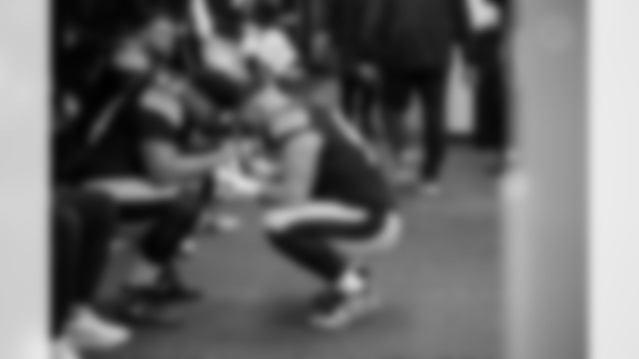 Pittsburgh Steelers defensive end Yahya Black (94) and Pittsburgh Steelers defensive end Logan Lee (91) prior to a regular season game between the Pittsburgh Steelers and the Baltimore Ravens, Sunday, Jan. 4, 2026 in Pittsburgh, PA. The Steelers defeated the Ravens 26-24. (Karl Roser / Pittsburgh Steelers)