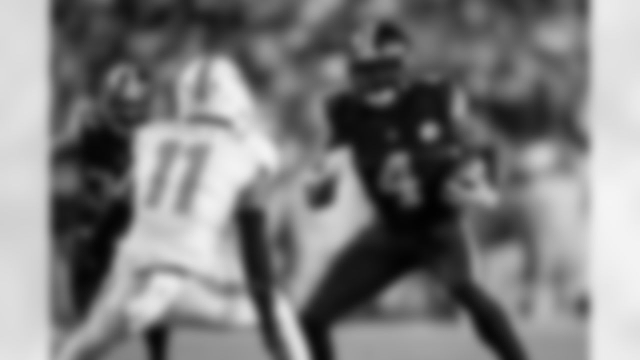 Pittsburgh Steelers wide receiver DK Metcalf (4) during a regular season game between the Pittsburgh Steelers and the Miami Dolphins, Monday, Dec. 15, 2025 in Pittsburgh, PA. The Steelers defeated the Dolphins 28-15. (Karl Roser / Pittsburgh Steelers)