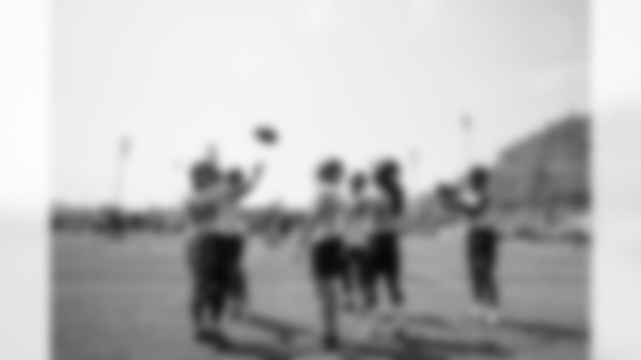 The running backs participates in the Organized Team Activities (OTAs), Wednesday June 4, 2025 at the UPMC Rooney Sports Complex. (Taylor Ollason/ Pittsburgh Steelers)