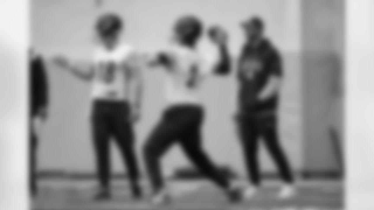 Pittsburgh Steelers quarterback Mason Rudolph (2) during practice at the UPMC Rooney Sports Complex preparing for a Week 14 matchup against the Baltimore Ravens, Thursday, Dec. 4, 2025 in Pittsburgh, PA. (Alysa Rubin / Pittsburgh Steelers)