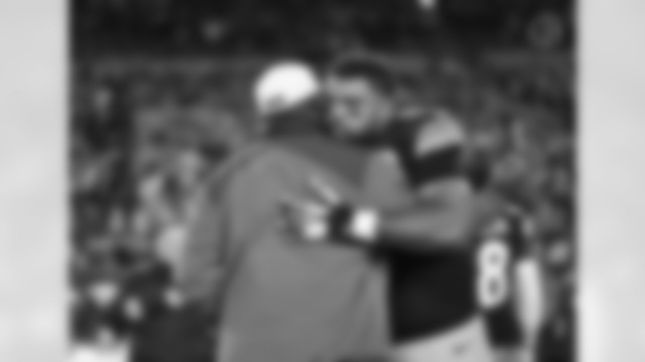 Pittsburgh Steelers defensive tackle Cameron Heyward (97) and Pittsburgh Steelers head coach Mike Tomlin during a regular season game between the Pittsburgh Steelers and the Tennessee Titans, Thursday, Nov. 2, 2023 in Pittsburgh, PA. (Karl Roser / Pittsburgh Steelers)
