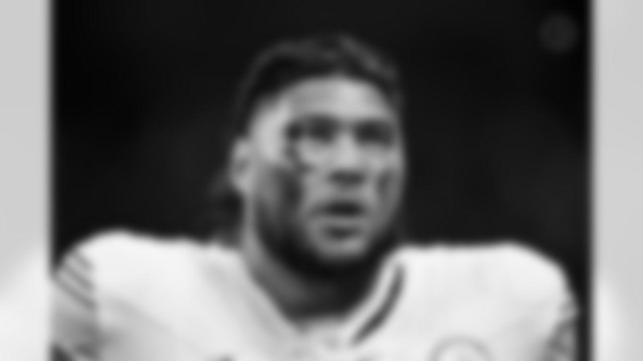 Pittsburgh Steelers offensive tackle Troy Fautanu (76) during a regular season game between the Pittsburgh Steelers and the Atlanta Falcons, Sunday, Sept. 8, 2024 in Atlanta, GA. (Karl Roser / Pittsburgh Steelers)