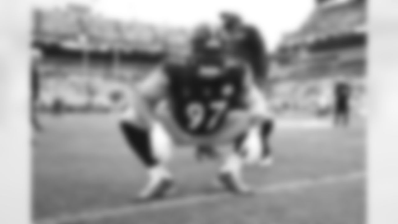 Pittsburgh Steelers defensive tackle Cameron Heyward (97) during a preseason game between the Pittsburgh Steelers and the Buffalo Bills, Saturday, Aug. 17, 2024 in Pittsburgh, PA. (Karl Roser / Pittsburgh Steelers)