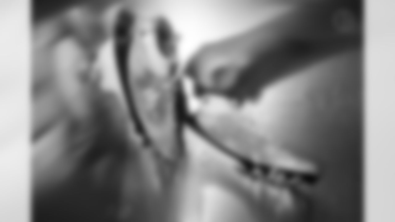 Pittsburgh Steelers quarterback Skylar Thompson (17) will showcase his custom cleats supporting the Sky's the Limit Foundation during Week 13. (Alysa Rubin / Pittsburgh Steelers)