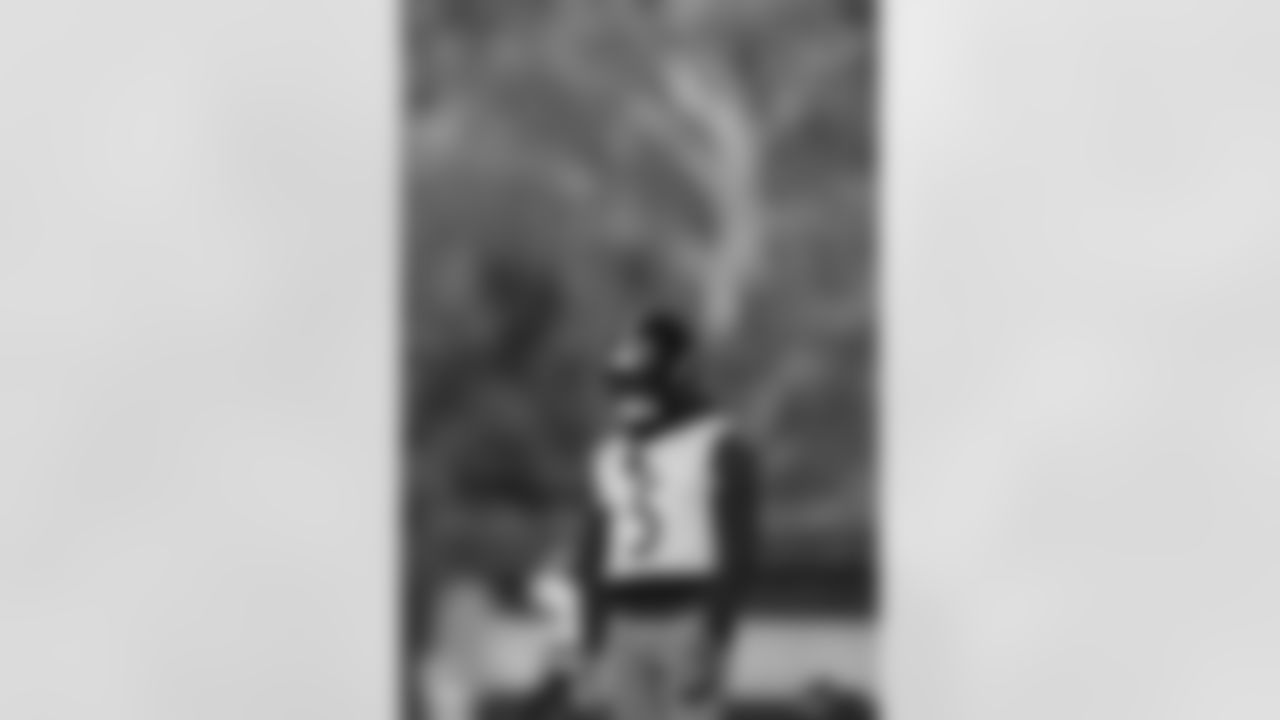 Pittsburgh Steelers cornerback Jalen Ramsey (5) during practice at the UPMC Rooney Sports Complex preparing for a Week 10 matchup against the Los Angeles Chargers, Thursday, Nov. 6, 2025 in Pittsburgh, PA. (Karl Roser / Pittsburgh Steelers)