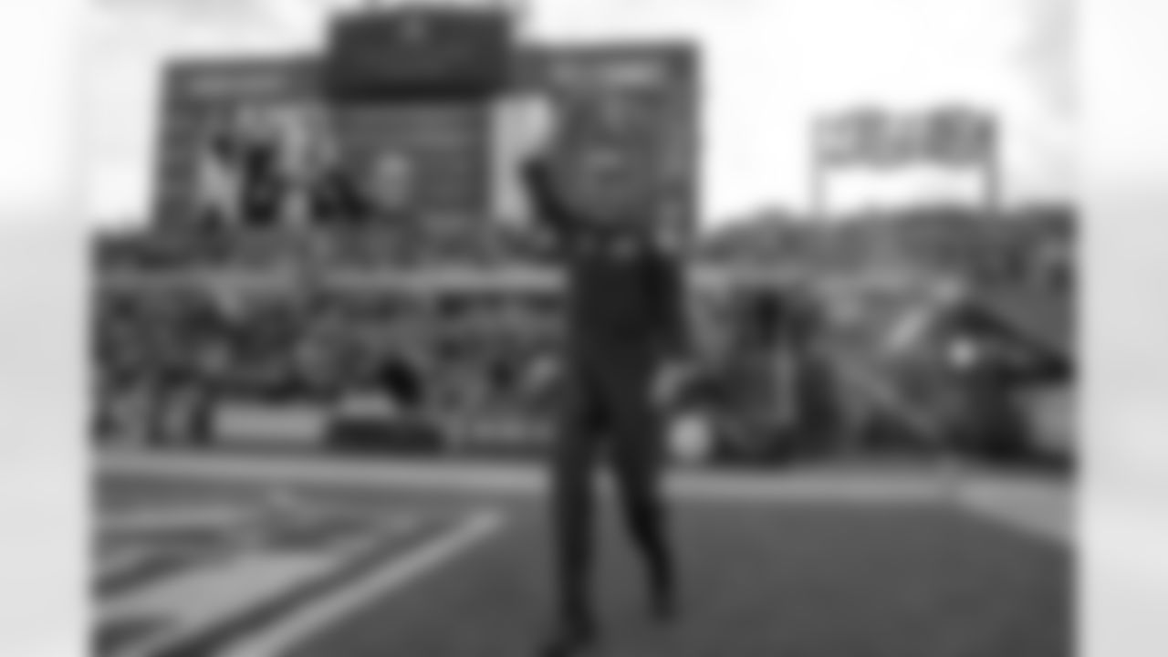 Woody Hoburg led the Terrible Towel Twirl for the Steelers game against the Arizona Cardinals in 2023