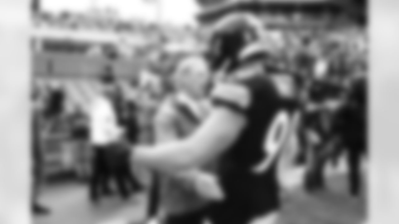 Former Pittsburgh Steelers Defensive Coordinator Dick LaBeau during a regular season game between the Pittsburgh Steelers and the Indianapolis Colts, Sunday, Nov. 2, 2025 in Pittsburgh, PA. (Jared Wickerham / Pittsburgh Steelers)