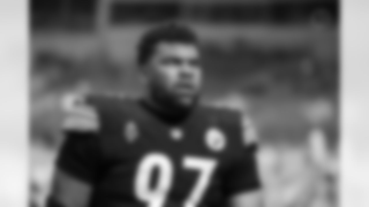 Pittsburgh Steelers defensive tackle Cameron Heyward (97) during a regular season game between the Pittsburgh Steelers and the Los Angeles Chargers, Sunday, Sept. 22, 2024 in Pittsburgh, PA. (Arron Anastasia / Pittsburgh Steelers)