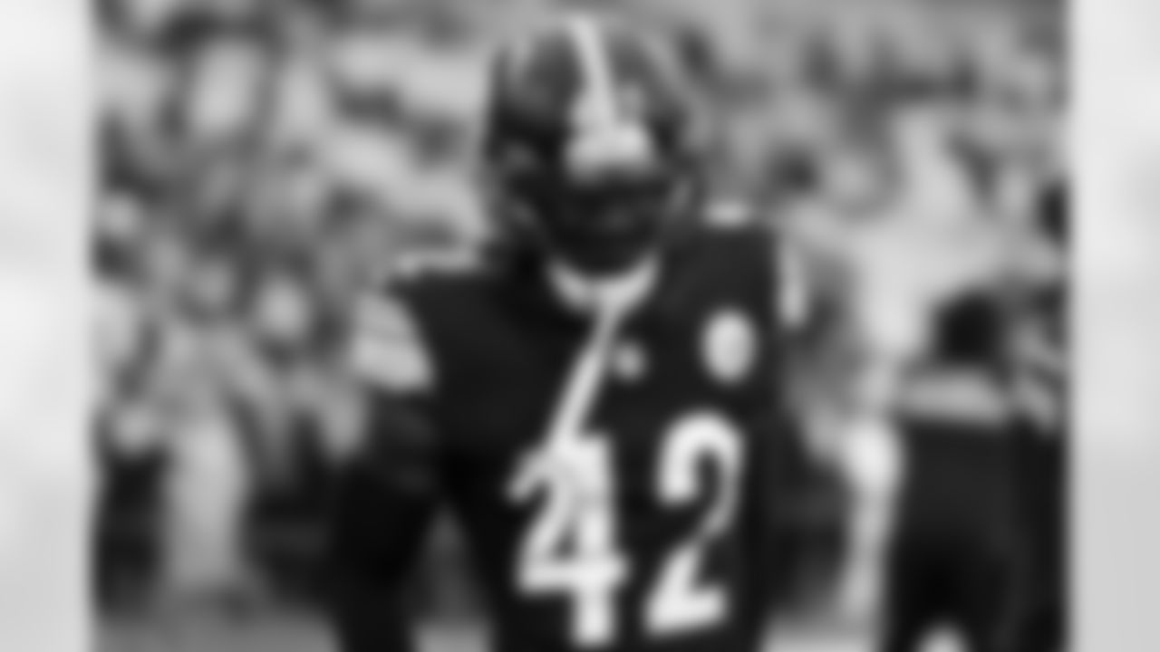 Pittsburgh Steelers cornerback James Pierre (42) during a regular season game between the Pittsburgh Steelers and the Buffalo Bills, Sunday, Nov. 30, 2025 in Pittsburgh, PA.  (Alysa Rubin / Pittsburgh Steelers)