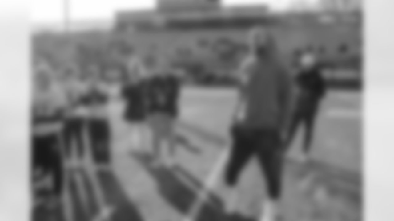 Week 1 of the Steelers' Girls High School Flag Football season on Wednesday, April 16, 2025 at North Allegheny Senior High School. (Brad Oskowski / Pittsburgh Steelers)