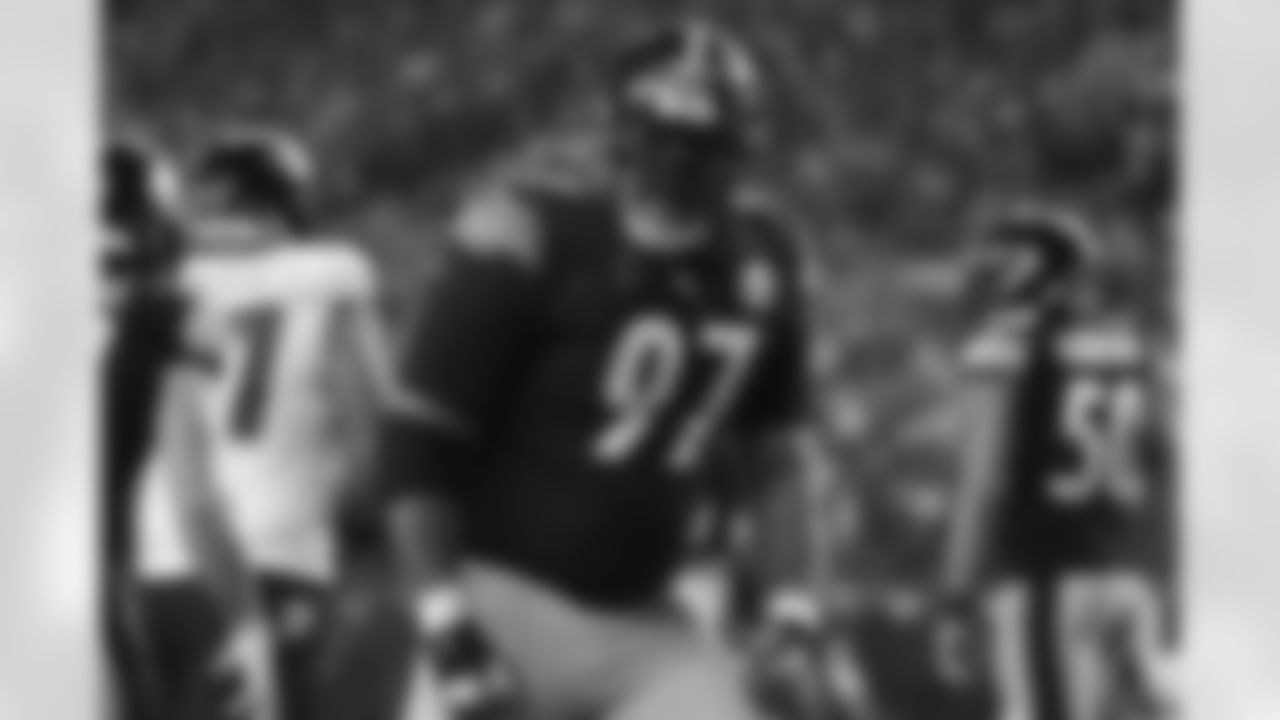 Pittsburgh Steelers defensive tackle Cameron Heyward (97) during a regular season game between the Pittsburgh Steelers and the Baltimore Ravens, Sunday, Jan. 4, 2026 in Pittsburgh, PA.  (Taylor Ollason / Pittsburgh Steelers)