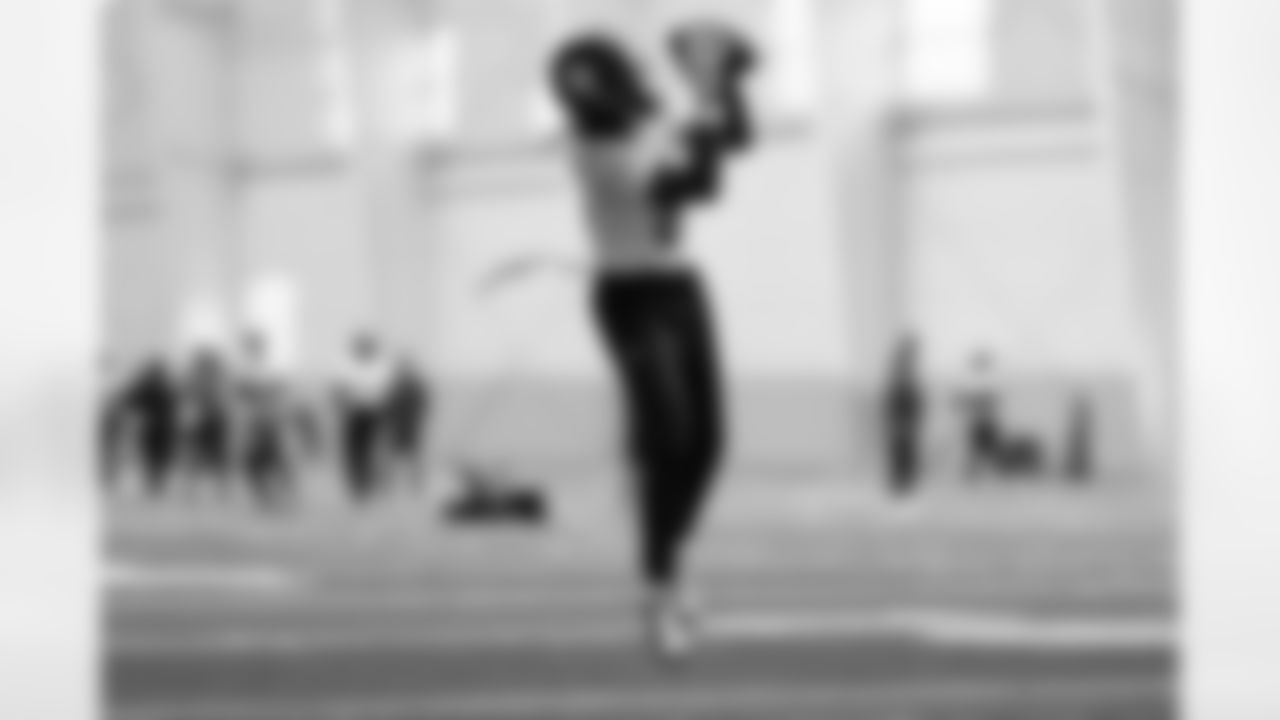 Pittsburgh Steelers wide receiver Brandon Johnson (89) during practice at the UPMC Rooney Sports Complex preparing for a Wild Card matchup against the Houston Texans, Saturday, Jan. 10, 2026 in Pittsburgh, PA. (Alysa Rubin / Pittsburgh Steelers)