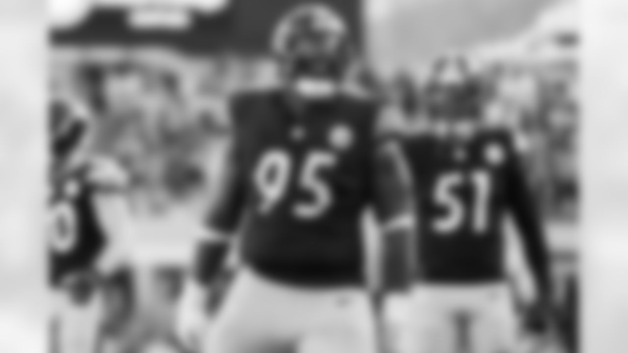 Pittsburgh Steelers defensive tackle Keeanu Benton (95) during a regular season game between the Pittsburgh Steelers and the Indianapolis Colts, Sunday, Nov. 2, 2025 in Pittsburgh, PA. (Taylor Ollason / Pittsburgh Steelers)