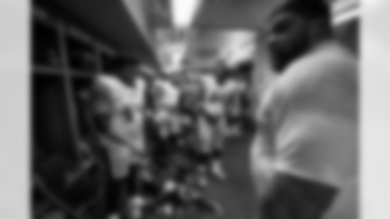 Pittsburgh Steelers defensive tackle Derrick Harmon (99), Pittsburgh Steelers defensive end Yahya Black (94), Pittsburgh Steelers defensive tackle Keeanu Benton (95), and Pittsburgh Steelers defensive tackle Cameron Heyward (97) following a regular season game between the Pittsburgh Steelers and the Detroit Lions, Sunday, Dec. 21, 2025 in Detroit, MI. The Steelers defeated the Lions 29-24. (Karl Roser / Pittsburgh Steelers)