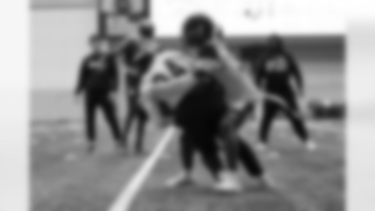 Pittsburgh Steelers defensive back D'Shawn Jamison (38) during practice at the UPMC Rooney Sports Complex preparing for a Week 16 matchup against the Detroit Lions, Friday, Dec. 19, 2025 in Pittsburgh, PA. (Alysa Rubin / Pittsburgh Steelers)