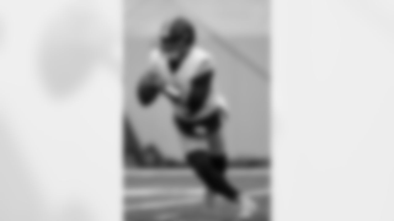 Pittsburgh Steelers quarterback Russell Wilson (3) during practice at the UPMC Rooney Sports Complex preparing for a Wild Card matchup against the Baltimore Ravens, Tuesday, Jan. 7, 2025 in Pittsburgh, PA. (Alysa Rubin / Pittsburgh Steelers)
