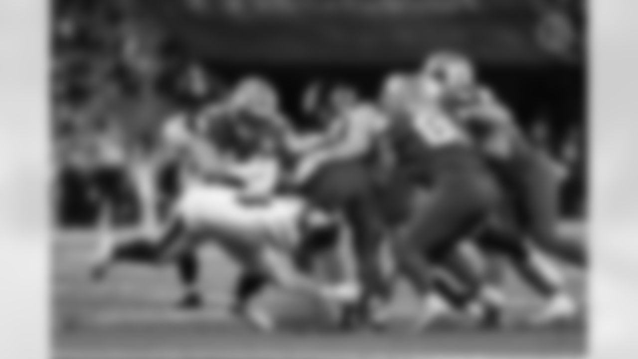 Pittsburgh Steelers linebacker Carson Bruener (44) and Pittsburgh Steelers linebacker Payton Wilson (41) during a regular season game between the Pittsburgh Steelers and the Detroit Lions, Sunday, Dec. 21, 2025 in Detroit, MI. (Karl Roser / Pittsburgh Steelers)