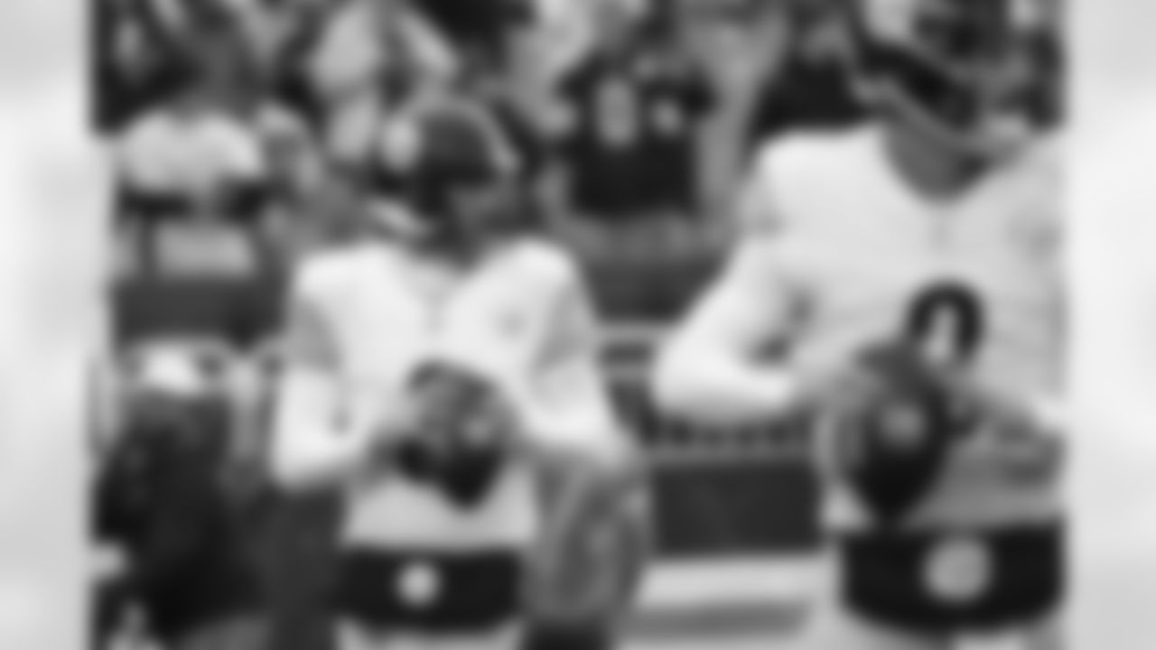 Pittsburgh Steelers quarterback Aaron Rodgers (8) during a regular season game between the Pittsburgh Steelers and the Cleveland Browns, Sunday, Dec. 28, 2025 in Cleveland, OH. (Karl Roser / Pittsburgh Steelers)