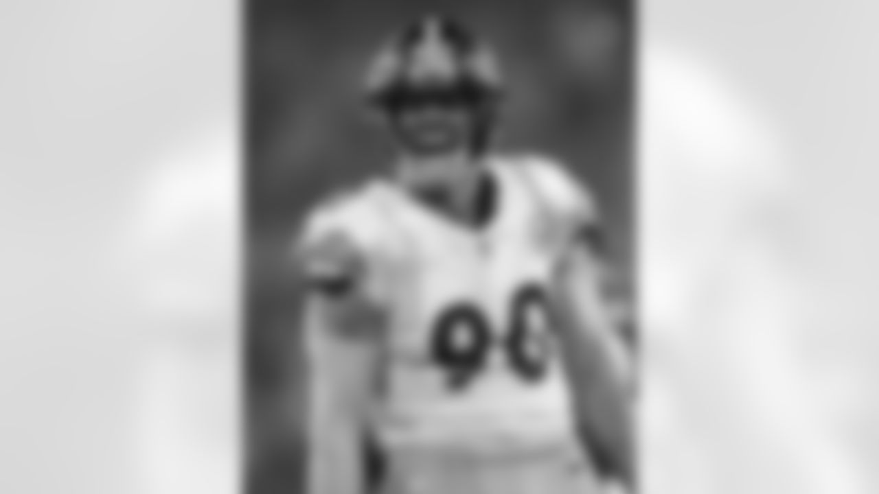 Pittsburgh Steelers linebacker T.J. Watt (90) during a regular season game between the Pittsburgh Steelers and the Baltimore Ravens, Saturday, Jan. 6, 2024 in Baltimore, MD. The Steelers defeated the Ravens 17-10. (Karl Roser / Pittsburgh Steelers)