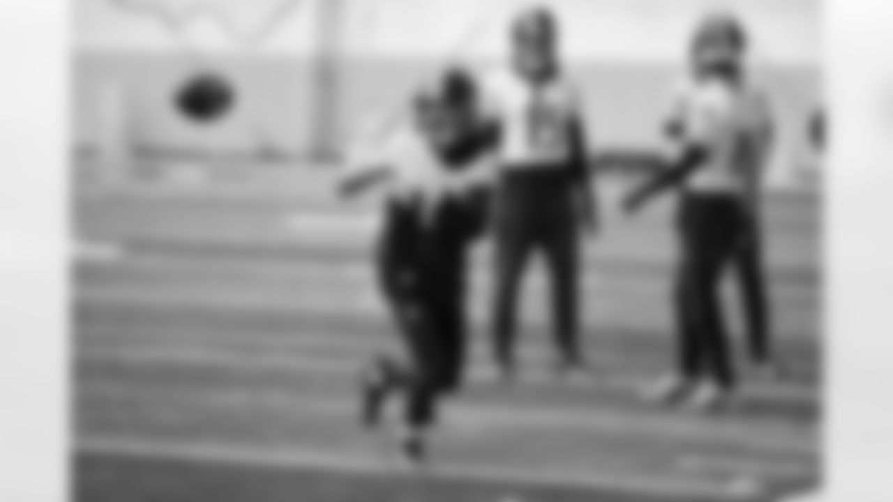 Pittsburgh Steelers wide receiver Scotty Miller (13) during practice at the UPMC Rooney Sports Complex preparing for a Week 14 matchup against the Baltimore Ravens, Wednesday, Dec. 3, 2025 in Pittsburgh, PA. (Karl Roser / Pittsburgh Steelers)
