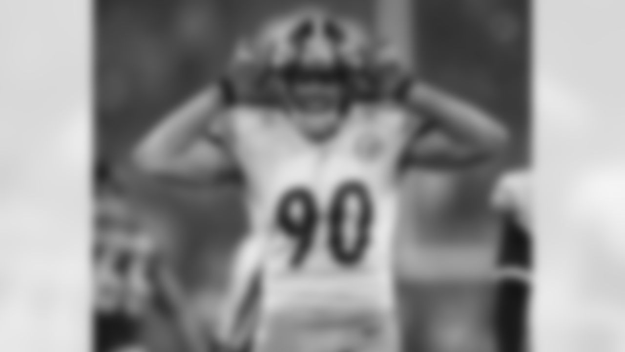 Pittsburgh Steelers linebacker T.J. Watt (90) during a regular season game between the Pittsburgh Steelers and the Baltimore Ravens, Saturday, Jan. 6, 2024 in Baltimore, MD. The Steelers defeated the Ravens 17-10. (Karl Roser / Pittsburgh Steelers)
