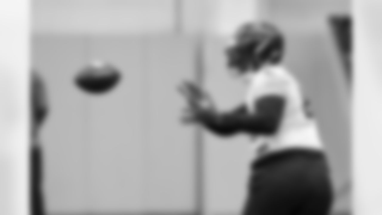 Pittsburgh Steelers tight end Darnell Washington (80) during practice at the UPMC Rooney Sports Complex preparing for a Week 15 matchup against the Miami Dolphins, Friday, Dec. 12, 2025 in Pittsburgh, PA. (Karl Roser / Pittsburgh Steelers)