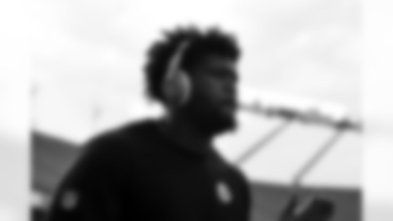 Pittsburgh Steelers defensive tackle Derrick Harmon (99) during a preseason game between the Pittsburgh Steelers and the Carolina Panthers, on Thursday August 21, 2025 in Charlotte, NC. (Karl Roser / Pittsburgh Steelers)