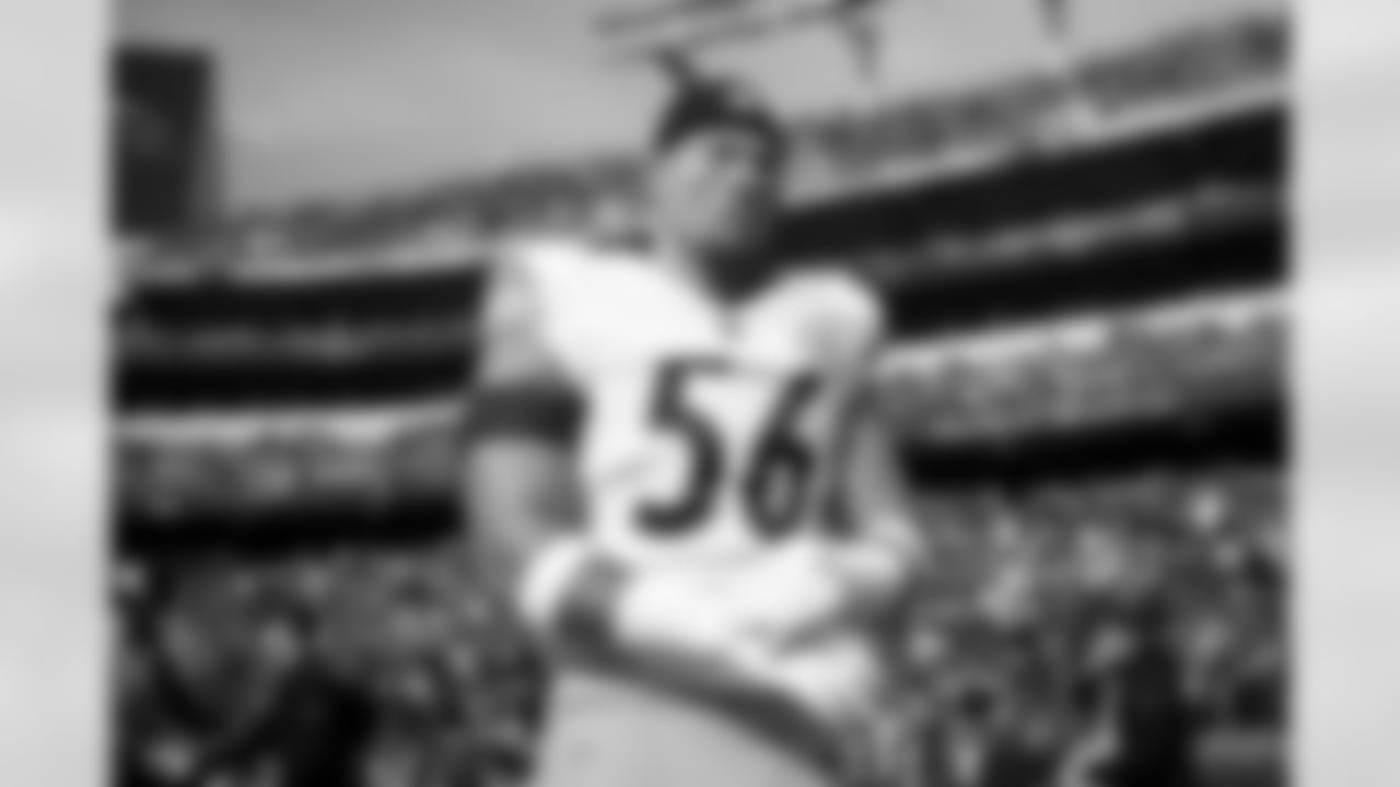 Pittsburgh Steelers linebacker Alex Highsmith (56) prior to a regular season game between the Pittsburgh Steelers and the Baltimore Ravens, Sunday, Dec. 7, 2025 in Baltimore, MD. The Steelers defeated the Ravens 27-22. (Alysa Rubin / Pittsburgh Steelers)