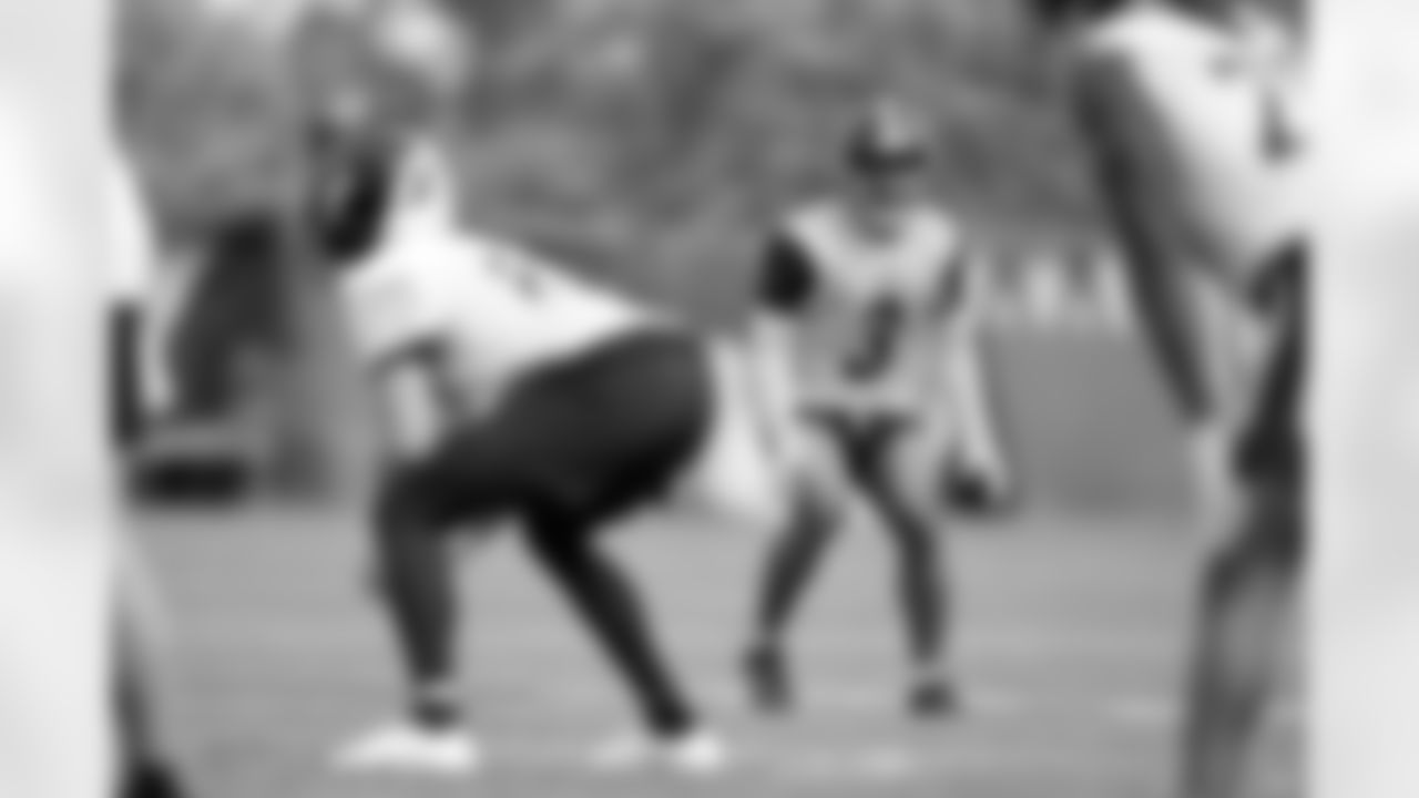 Pittsburgh Steelers defensive back Eddie Faulkner (3) participates in the Steelers rookie minicamp at the UPMC Rooney Sports Complex, Friday, May 9, 2025 in Pittsburgh, PA. (Karl Roser / Pittsburgh Steelers)