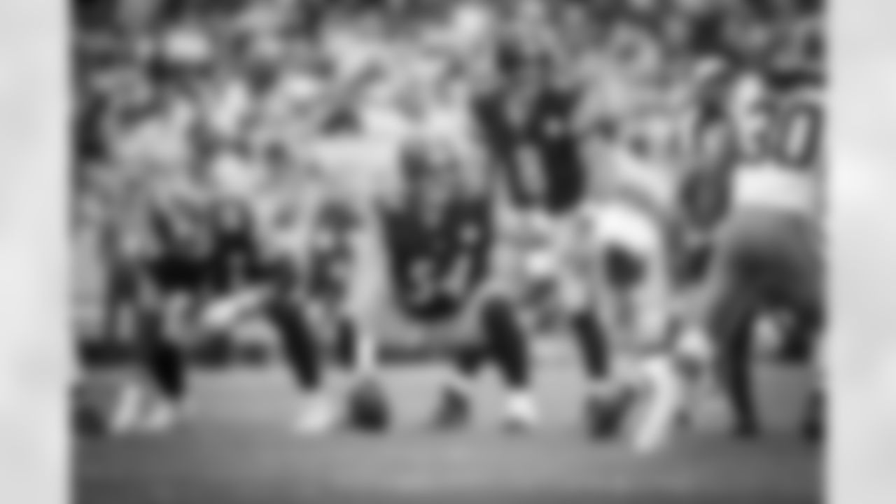 Pittsburgh Steelers center Zach Frazier (54), guard Mason McCormick (66) and quarterback Aaron Rodgers (8) during a regular season game between the Pittsburgh Steelers and the Cleveland Browns, Sunday, Oct. 12, 2025 in Pittsburgh, PA. (Karl Roser/ Pittsburgh Steelers)
