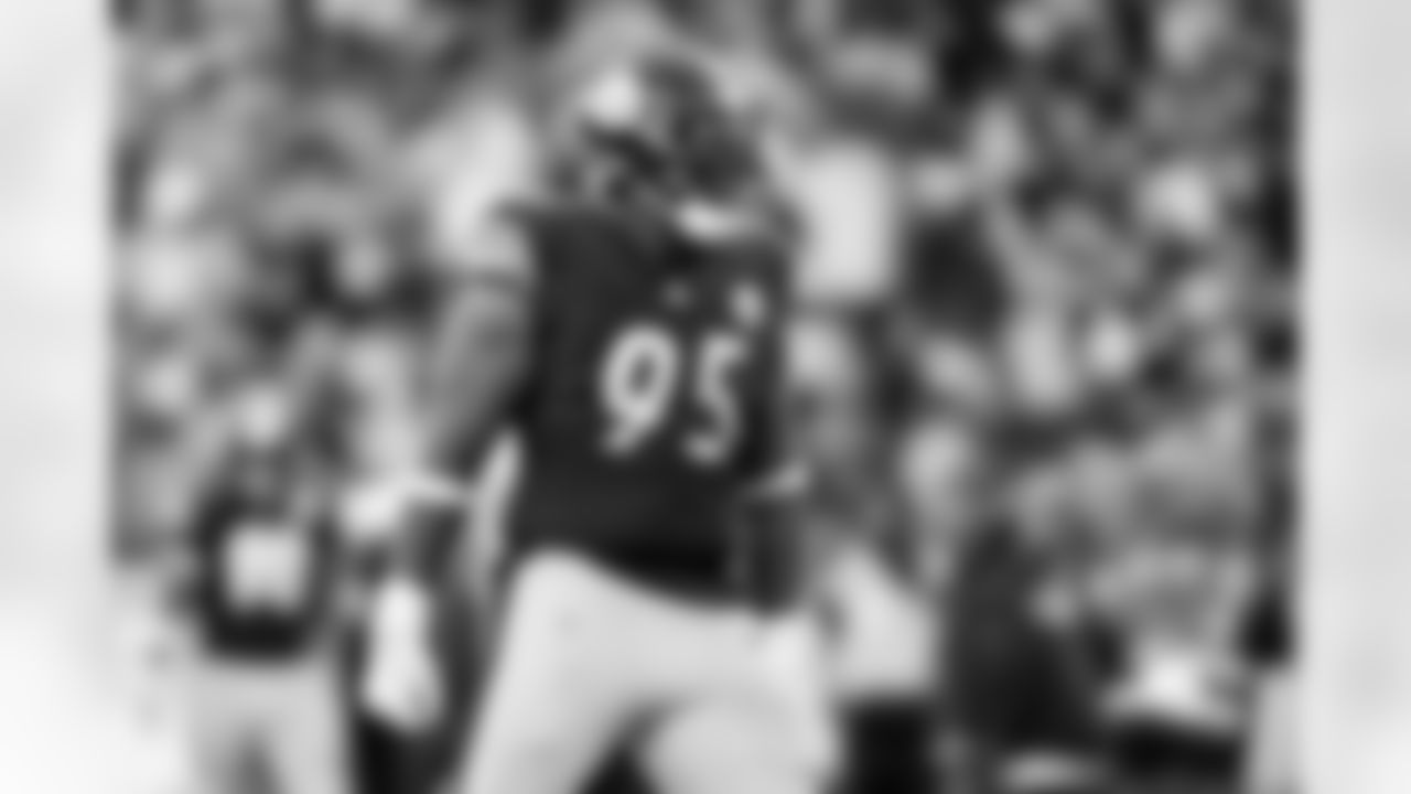 Pittsburgh Steelers defensive tackle Keeanu Benton (95) during a regular season game between the Pittsburgh Steelers and the Indianapolis Colts, Sunday, Nov. 2, 2025 in Pittsburgh, PA. The Steelers defeated the Colts 27-20. (Karl Roser / Pittsburgh Steelers)