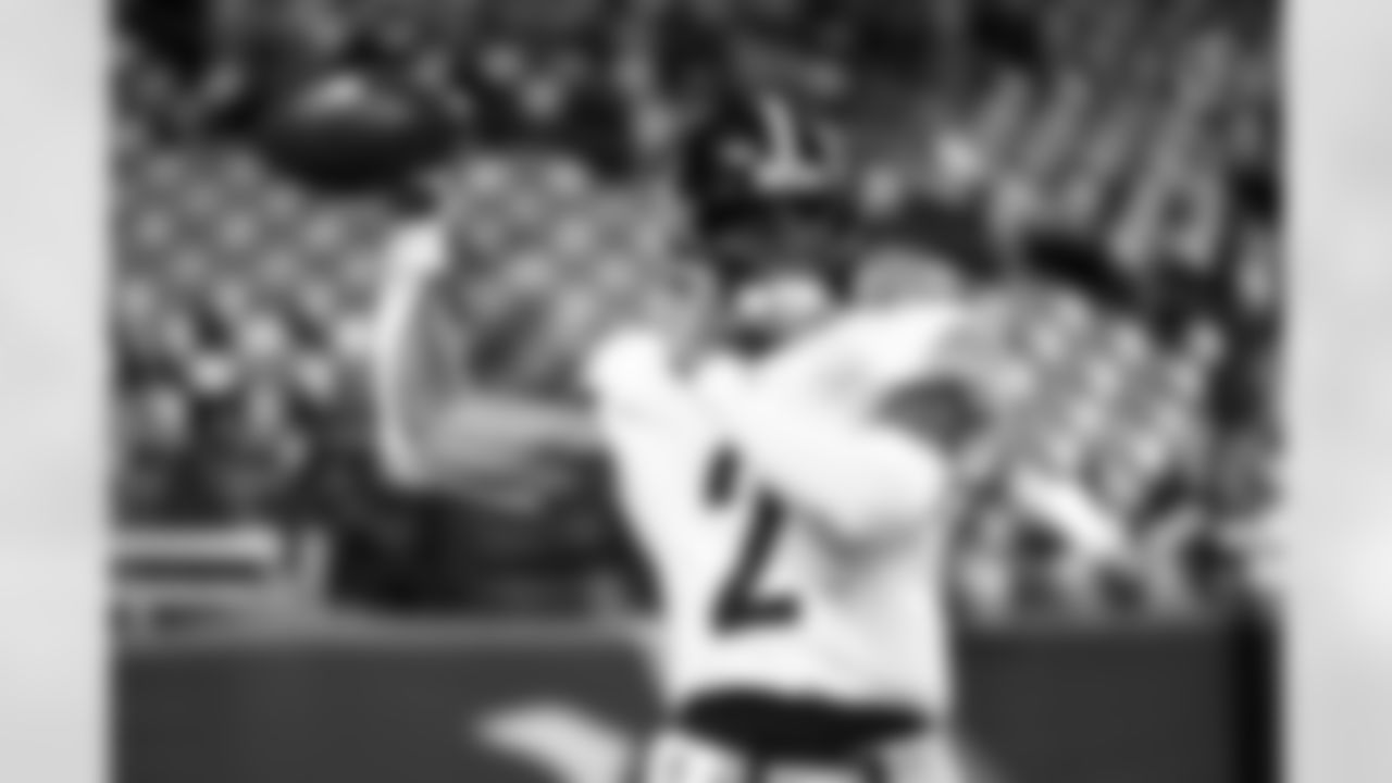 Pittsburgh Steelers quarterback Justin Fields (2) prior to a preseason game between the Pittsburgh Steelers and the Detroit Lions, on Saturday August 24, 2024 in Detroit, Michigan. (Karl Roser / Pittsburgh Steelers)