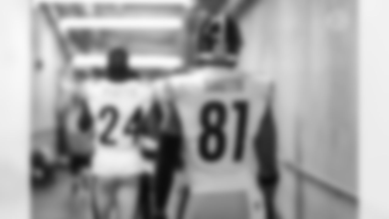 Pittsburgh Steelers tight end Jonnu Smith (81) during a regular season game between the Pittsburgh Steelers and the Detroit Lions, Sunday, Dec. 21, 2025 in Detroit, MI. (Karl Roser / Pittsburgh Steelers)