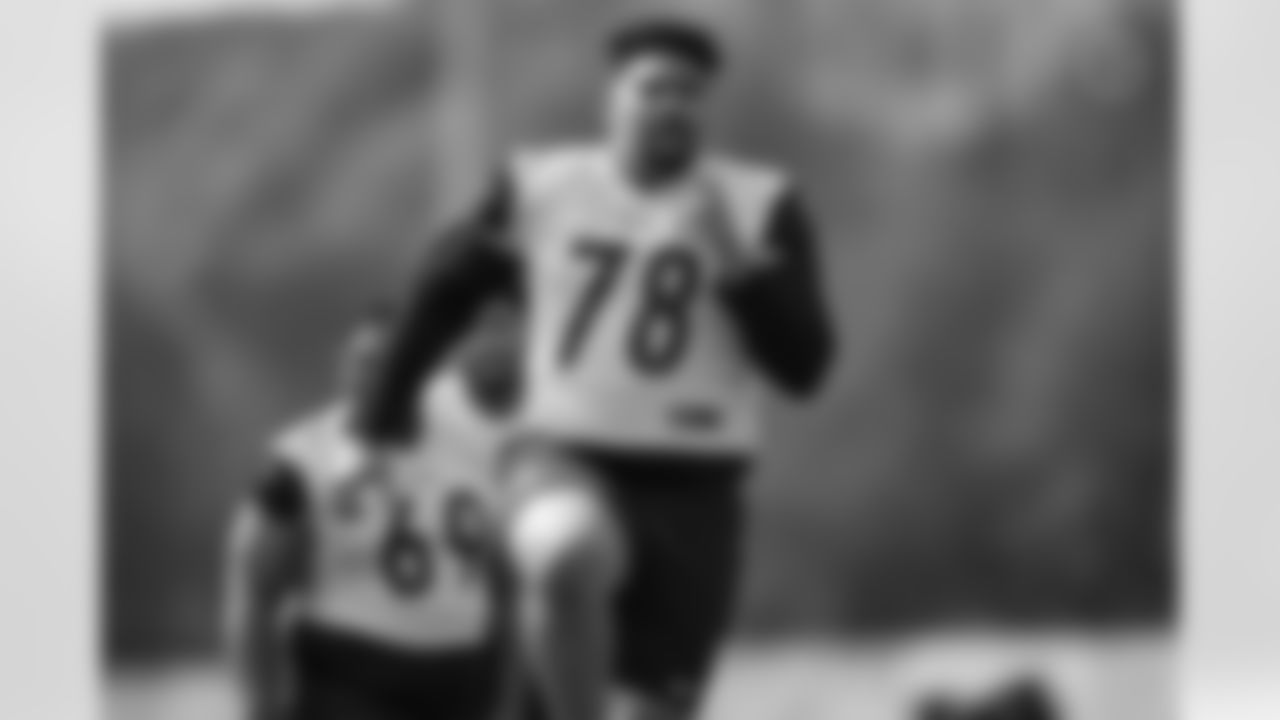 Pittsburgh Steelers defensive end Yahya Black (78) participates in the Steelers rookie minicamp at the UPMC Rooney Sports Complex, Friday, May 9, 2025 in Pittsburgh, PA. (Alysa Rubin / Pittsburgh Steelers)
