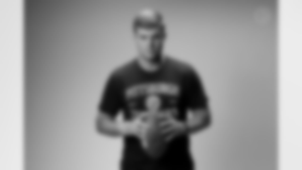 Pittsburgh Steelers sixth-round pick Will Howard poses for a photo following the 2025 NFL Draft on Tuesday, May 13, 2025 in Pittsburgh, PA. (Karl Roser / Pittsburgh Steelers)