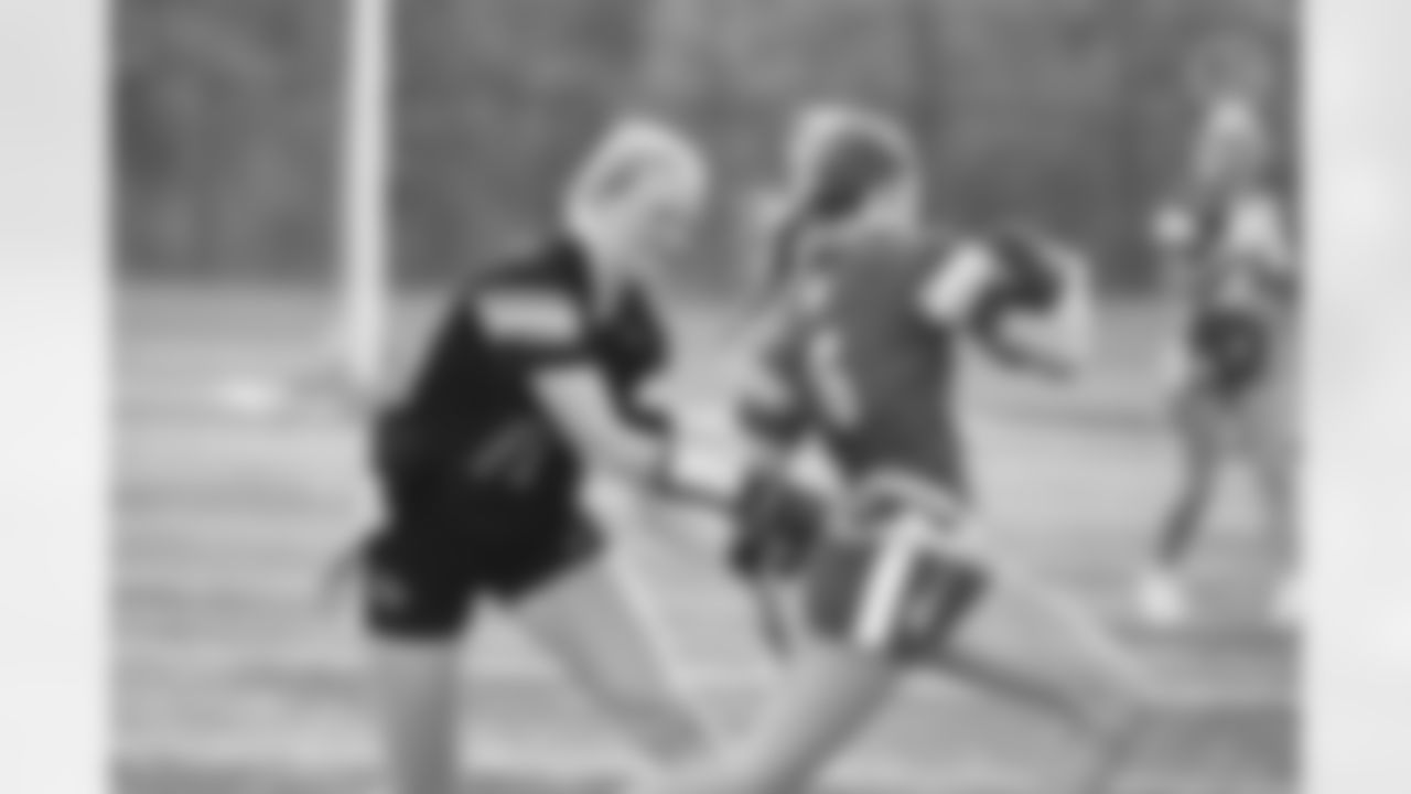 Week 5 of the Steelers' Girls High School Flag Football season Sunday, May 5, 2024 at Bethel Park High School. (Arron Anastasia / Pittsburgh Steelers)