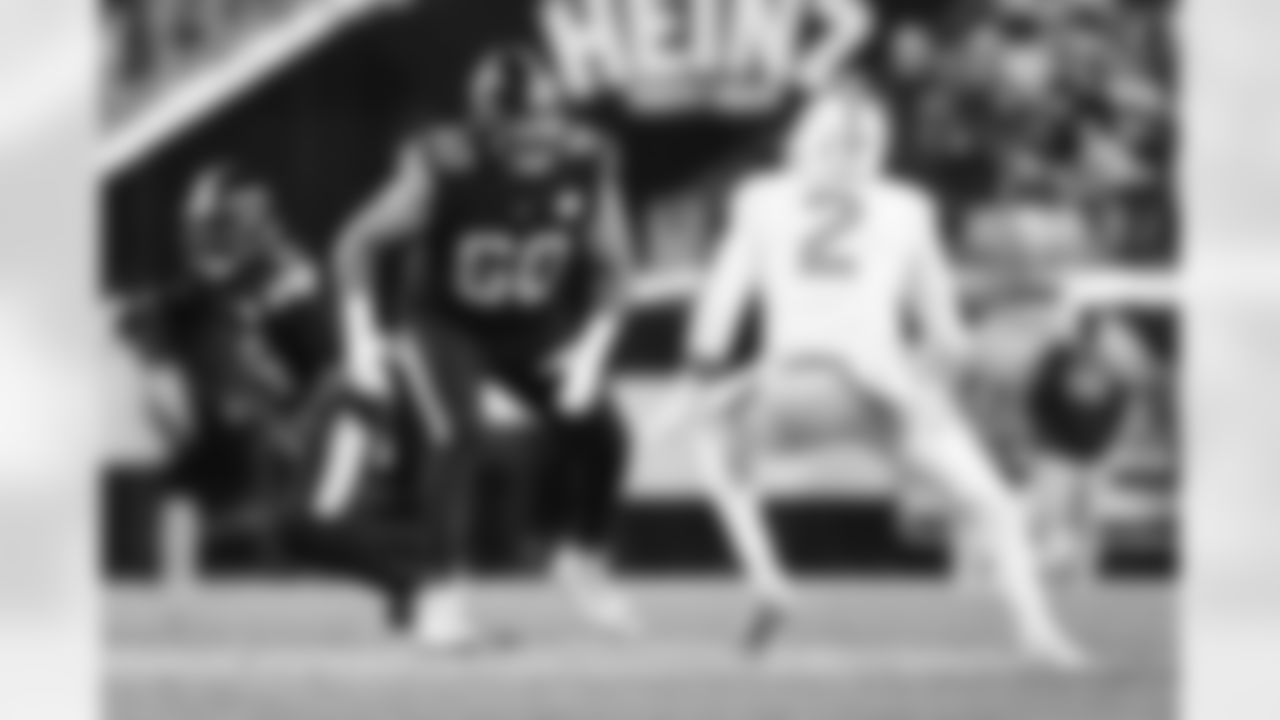 Pittsburgh Steelers offensive tackle Dylan Cook (60) during a regular season game between the Pittsburgh Steelers and the Miami Dolphins, Monday, Dec. 15, 2025 in Pittsburgh, PA. (Alysa Rubin / Pittsburgh Steelers)